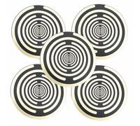 Lot de 5 disques polarisants Lakhovsky MWO EMFS 4,9 cm Oscillateur multi-ondes Tesla Bobine d'énergie de l'eau et équilibrage harmonique - Inspiré de Georges Lakhovsky, moyen, cuivre, sans