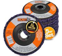 Lot de 5 disques Rostio CSD - Pour une meuleuse d'angle - Violets - 125 mm - Flexibles