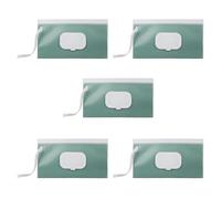 Lot de 5 distributeurs de lingettes humides portables pour bébé, design anti-fuite, organiseurs faciles à voyager, anti-poussière, pour parents, réutilisables, EVA