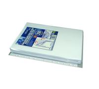 Lot de 5 dossiers classiques A4 - Fabriqué en polypropylène 100 % recyclable - Avec onglet supérieur - Office Box (5 unités en verre avec soufflet et multi-perforations - Ouverture latérale)