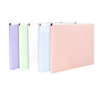 Lot de 5 Dossiers Extensibles avec Fermeture A4 Pochette Plastique 5 Couleurs A4 Imperméables Porte-Document Extensible Verticale pour Papiers Lettre pour La Maison L'école Le Bureau