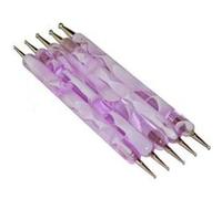 lot de 5 dotting tool spot swirl manucure nail art rose - 5 tailles différentes et 10 points possibles Neutre G