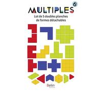 Lot de 5 double planches Maths 6e Multiples: Lot de 5 doubles planches de formes détachables pour réassort