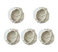 Lot de 5 doublures de panier à pain au levain - Couverture ronde en tissu pour les amateurs de pâtisserie - Panier à pain rond