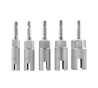 Lot de 5 douilles à écrou papillon de tailles multiples 10 mm, 12 mm, 14 mm, 16 mm, 18 mm, construction en acier inoxydable durable, gain de temps, lot de douilles à code couleur