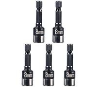 Lot de 5 douilles à impact à roulement à billes avec design hexagonal encastré pour précision dans les réparations mécaniques