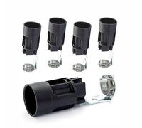 Lot de 5 douilles de bougie Ø 24 mm pour lustre Maria Theresia, longueur 65 mm, compatible avec douille E14