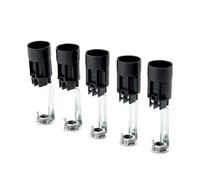 Lot de 5 douilles de bougie Ø 24 mm pour lustre Maria Theresia, longueur 85 mm, compatible avec douille E14