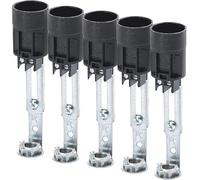 Lot de 5 douilles de bougie Ø 24 mm pour lustre Maria Theresia, longueur réglable 95-125 mm, compatible avec douille E14