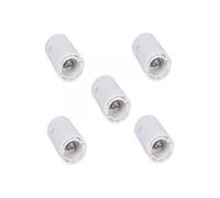 Lot de 5 douilles électriques automatique B22 polyamide, blanc