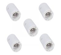 Lot de 5 douilles électriques automatique B22 polyamide, blanc