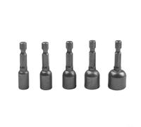 Lot de 5 douilles magnétiques pour tourne-écrous - Complément parfait à toute collection d'outils pour les besoins de perçage