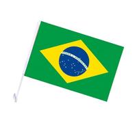 Lot de 5 drapeaux imperméables pour fenêtre de voiture - Décoration en | Drapeau d'extérieur résistant au vent avec pince de sécurité pour hayon, événements, voitures, véhicules