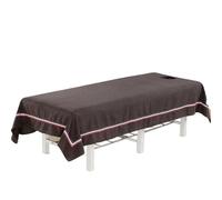 Lot de 5 draps lit en coton épais et solide for salon beauté, housse matelas, couvre-lit, table massage, doux avec/sans trou(06,135x245cm with holes)