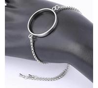 Lot de 5 ébauches de lunette de bracelet ouvert en acier inoxydable, 25 mm de diamètre, cadre de cabochon, connecteur de base pour la fabrication de bijoux en résine, 25 mm intérieur
