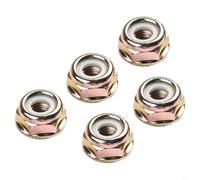 Lot de 5 écrous à filetage inversé gauche M10 x 1,25 pour débroussailleuse, débroussailleuse, engrenage - Pour équipement électrique extérieur