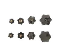 Lot de 5 écrous à main noirs M4 M5 M6 M8 M10 M12(Perforated,M8 38)