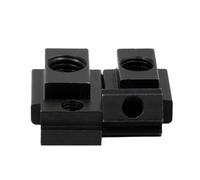 Lot de 5 écrous à rainure en T M5 M6 M8 M10 M12 M14 DIN508, finition oxyde noir, en acier au carbone de qualité 8.8, taraudés for meubles.(M6)