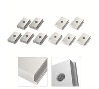 Lot de 5 écrous coulissants en alliage d'aluminium pour rallonges de scie à table et tables de forage (M6)