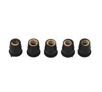 Lot de 5 écrous de puits en caoutchouc M5 en laiton pour carénage, pare-chocs, contrôle des vibrations (M-6)