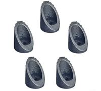 Lot de 5 écrous de tige en col de cygne pour vélo, 22 mm et 25 mm de diamètre, capuchons de tige filetés en fer avec trou de vis M8, métal léger, adapté pour vélo de femme et cadre de route (diamètre