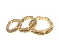 Lot de 5 écrous hexagonaux en laiton de 6,35 mm, 9,5 mm, 1,2 cm, 1,9 cm, 2,5 cm avec bride de raccord de réservoir d'eau (2,5 cm)