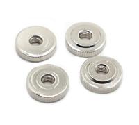 Lot de 5 écrous moletés en acier au carbone zingué noir et bleu DIN467 GB807 M3 M4 M5 M6 M8 M10(Nickel Plated,M5 5pcs)