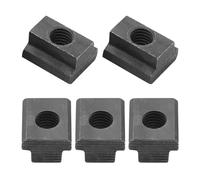 Lot de 5 Écrous T Slot M10 Noir pour Machines-outils - Faciles à Insérer dans les Rainures en T de vos Outils (Finition Oxydée)