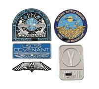 Lot de 5 écussons Alien Movie USCSS Covenant Weyld Yutni - À repasser ou à coudre