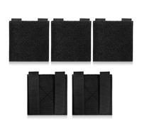 Lot de 5 écussons tactiques moraux, 10,5 x 10,5 cm, molle Panel , nylon, adaptateur pour patchs tactiques avec dos fixe