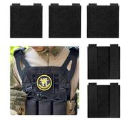 Lot de 5 écussons tactiques moraux Maslasee - Patchs - 10,5 x 10,5 cm - Panneau adaptateur en nylon - Dos fixe pour badges tactiques sur sacs à dos/gilets