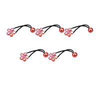 Lot de 5 élastiques pour queue de cheval pour fille - Sans danger - Pour chaussettes de Noël, coiffures quotidiennes, spectacles de danse et fêtes