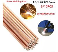 Lot de 5 électrodes de soudage robustes en cuivre phosphoreux 1/1 5/2/2 5/3 2 mm x 500 mm pour travail (5 pièces de 1,5 mm-5 pièces)