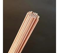 Lot de 5 électrodes de soudure en laiton, diamètre 1, 3, 2 mm, longueur 500 mm, matériau en cuivre phosphore pour souder des tuyaux en cuivre, des appareils et des alliages de métaux (10 pièces de 1,0