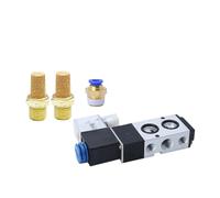 Lot de 5 électrovannes pneumatiques électriques 4M210-08, 2 positions, 3 ports, 5 voies, commande pneumatique, électromagnétique, AC110-220 V(PC4-02,DC24V)