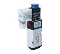 Lot de 5 électrovannes pneumatiques électriques 4M210-08, 2 positions, 3 ports, 5 voies, commande pneumatique, électromagnétique, AC 110 V/220 V(PC12-02,AC220V)