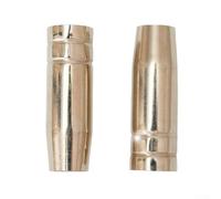 Lot de 5 embouts coniques MIG MB15 pour torche de soudage - Accessoire à pousser - Diamètre extérieur : 18 mm - Diamètre extérieur : 12 mm - Longueur : 54 mm