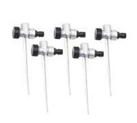 Lot de 5 embouts d'arrosage à piquet en alliage de zinc avec filetage de 20 mm pour irrigation de jardin, cour, pelouse et herbe