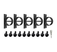 Lot de 5 embouts de câble de rechange pour gouttelettes de corde, anneaux, supports auditifs avec vis cruciforme, faciles à installer, support de support avec vis cruciforme