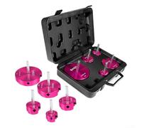Lot de 5 embouts de perçage en carbure de tungstène PPR pour perceuses de 1,27 cm, outil de nettoyage pour tuyaux de vidange en PVC PVC ABS de 3,25 à 10,2 cm