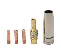 Lot de 5 embouts de soudage Mig pour lampes de poche Mb15 15ak avec embouts conducteurs, buse de protection et support pour Riland Jasic Mitech Chiry Unt Krpton 0,6 mm 0,8 mm 1,0 mm 1,2 mm tailles