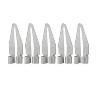 Lot de 5 embouts de soudure en plastique - Buse coudée à 45 degrés pour réparation de pare-chocs de voiture - Tête de fusion en plastique PP - Pointe lisse pour panneau de moto et machine à laver