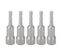 Lot de 5 embouts de tournevis à écrou papillon 4 mm 6,35 mm Outil électrique pour serrer et desserrer les boulons, crochets, fils, idéal pour les projets de métal et de bricolage