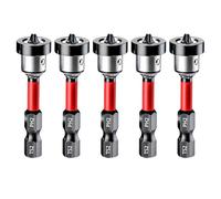 Lot de 5 embouts de tournevis magnétiques PH2 pour cloison sèche