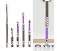 Lot de 5 embouts de tournevis magnétiques PH2 pour une utilisation dans les perceuses électriques prenant en charge les activités de démontage et d'entretien de routine (90 mm (65 mm)