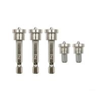 Lot de 5 embouts de tournevis PH2 à tige hexagonale 25 mm et 50 mm avec fonction d'arrêt de profondeur pour limiter la pénétration des vis pour protection de planche