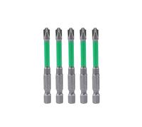 Lot de 5 embouts de tournevis professionnels spéciaux fendus pour électriciens FPH2 65 mm 110 mm