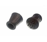 Lot de 5 embouts en caoutchouc pour cannes de marche 15 mm Noir