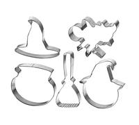 Lot de 5 emporte-pièces en acier inoxydable pour Halloween