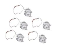 Lot de 5 emporte-pièces en forme de cookie pour Halloween, ours, biscuits, fondants, gâteaux, pâtisseries, pâtisseries